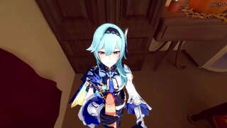 POV Eula doggystyle lanet ve cum ile dolduruyor.