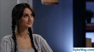 Lesbiskt, straight tjej och lärare